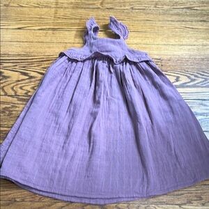 Jamie Kay Purple Smocked Tie Front Sundress
